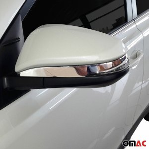 Toyota Highlander Mirror Cover - Omac - S.Steel - Gloss Silver - '14-'19